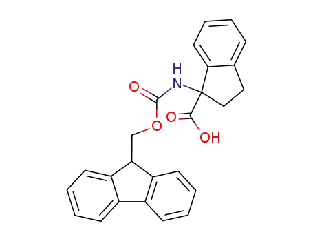 Molecular Structure of 214139-28-3 (N-FMOC-DL-1-AMINOINDANE-1-CARBOXYLIC ACID)