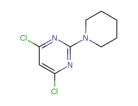 Pyrimidine,4,6-dichloro-2-(1-piperidinyl)- cas  7038-67-7