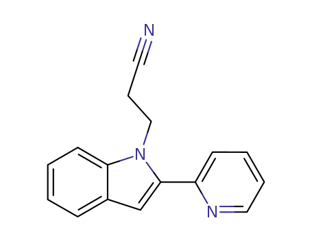 3-[2-(pyridin-2-yl)-1H-indol-1-yl]propanenitrile