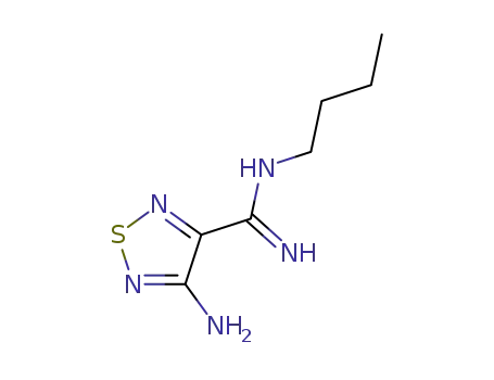 Molecular Structure of 7501-30-6 (1,2,5-Thiadiazole-3-carboximidamide,4-amino-N-butyl-)