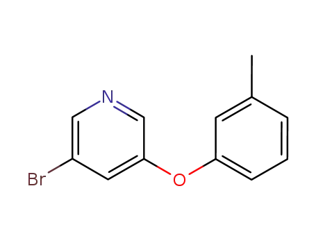 Molecular Structure of 28231-75-6 (3-Bromo-5-(3-methylphenoxy)pyridine)