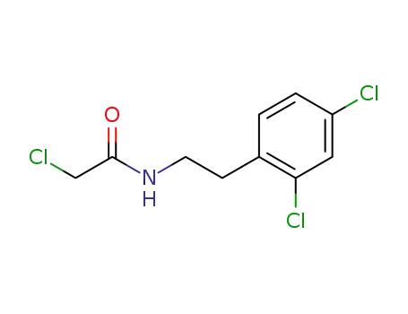 Molecular Structure of 34162-22-6 (2-CHLORO-N-[2-(2,4-DICHLORO-PHENYL)-ETHYL]-ACETAMIDE)