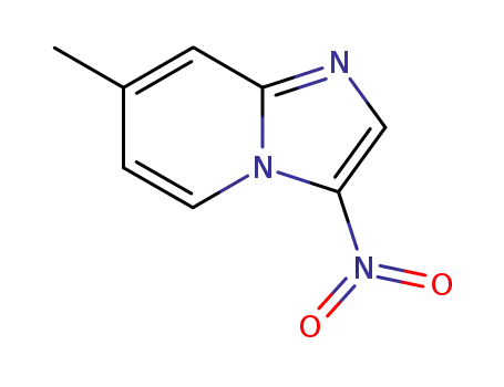 Molecular Structure of 34165-07-6 (7-Methyl-3-nitroimidazo[1,2-a]pyridine)