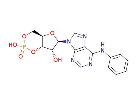 Molecular Structure of 34051-30-4 (6-PHE-CAMP SODIUM SALT)