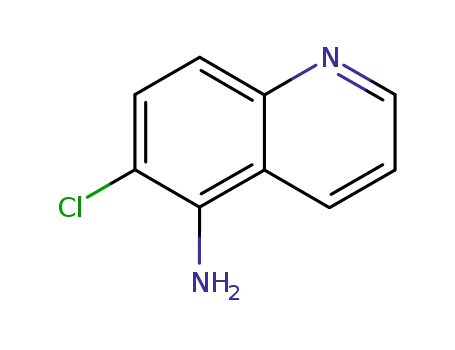 Molecular Structure of 341010-40-0 (6-CHLOROQUINOLIN-5-AMINE)