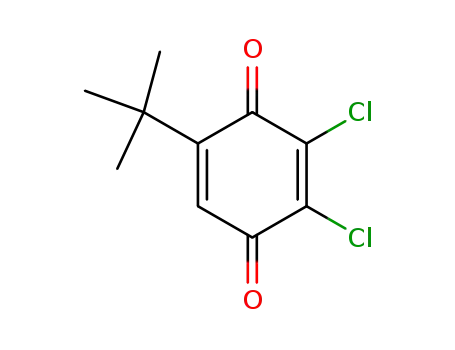 Molecular Structure of 34403-14-0 (5-tert-butyl-2,3-dichlorocyclohexa-2,5-diene-1,4-dione)