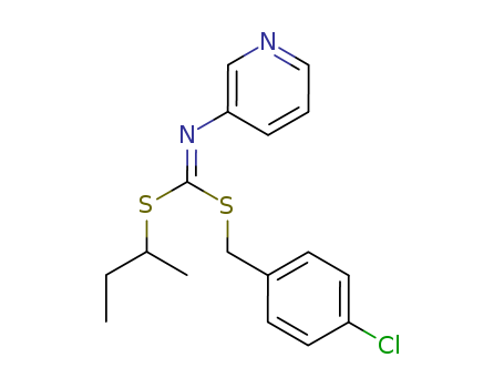 Carbonimidodithioicacid, 3-pyridinyl-, (4-chlorophenyl)methyl 1-methylpropyl ester (9CI)