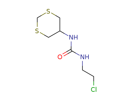 Urea,N-(2-chloroethyl)-N'-1,3-dithian-5-yl- cas  34559-90-5