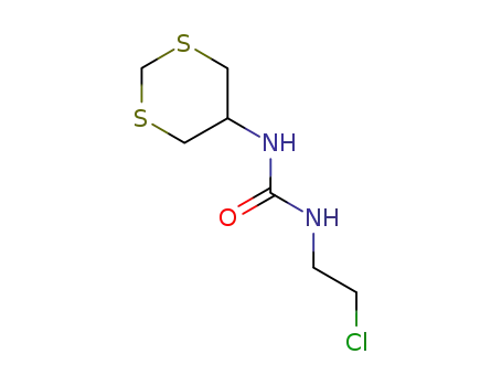 Molecular Structure of 34559-90-5 (1-(2-chloroethyl)-3-(1,3-dithian-5-yl)urea)