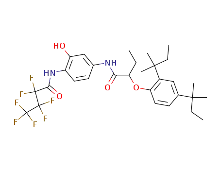 Molecular Structure of 346-10-1 (2-FLUOROBUTADIENE-5-(2-(2,4-DI-TERT-AMYLPHENOXY)BUTANAMIDE)