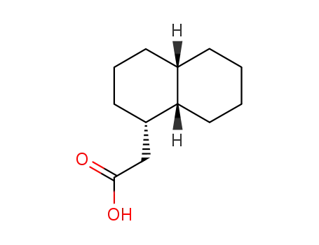 Molecular Structure of 34681-29-3 ((DECAHYDRO-NAPHTHALEN-1-YL)-ACETIC ACID)