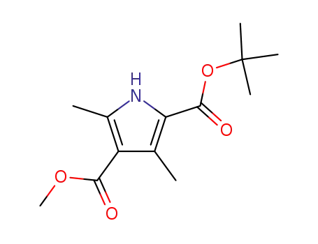 Molecular Structure of 34580-55-7 (2-TERT-BUTYL 4-METHYL 3,5-DIMETHYL-1H-PYRROLE-2,4-DICARBOXYLATE)