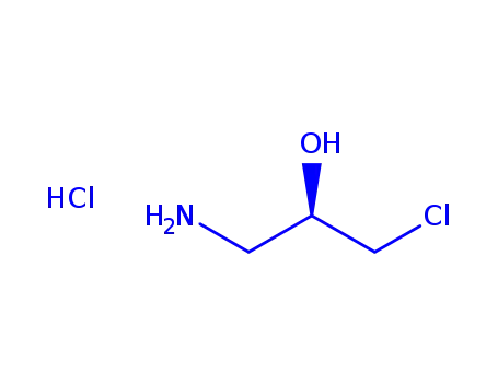 Molecular Structure of 34839-13-9 ((S)-1-Amino-3-chloro-2-propanol hydrochloride)