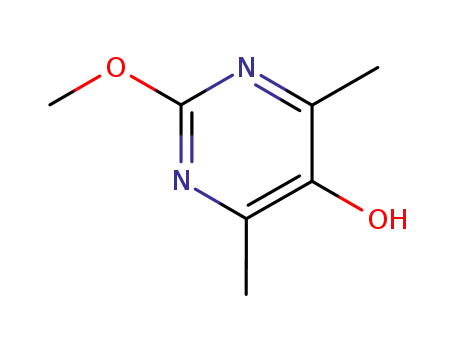 Molecular Structure of 345642-89-9 (2-METHOXY-4,6-DIMETHYLPYRIMIDIN-5-OL)