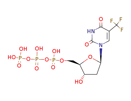 Molecular Structure of 345-03-9 (5-trifluoromethyl-2'-deoxyuridine 5'-triphosphate)