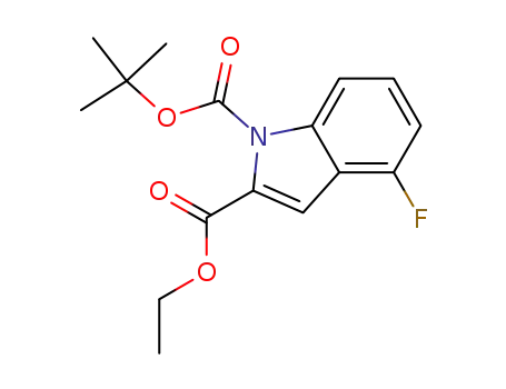 4-fluoroindole-1,2-dicarboxylic acid 1-tert-butyl ester 2-ethyl ester