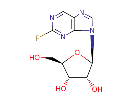 Molecular Structure of 34597-42-7 (2-fluoro-9-(beta-D-ribofuranosyl)-9H-purine)