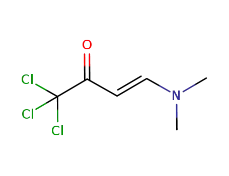 Molecular Structure of 1010796-56-1 ((E)-3-dimethylamino-1,1,1-trichloro-3-buten-2-one)