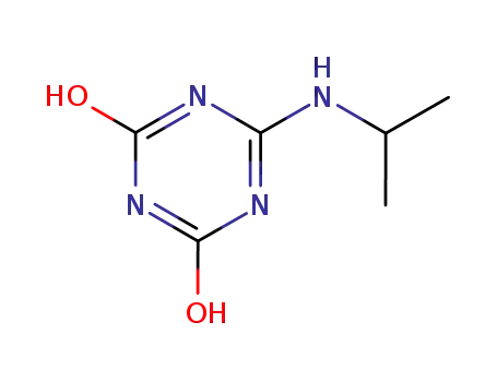 Molecular Structure of 35200-63-6 (6-(propan-2-ylamino)-1H-1,3,5-triazine-2,4-dione)