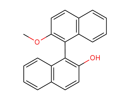 Molecular Structure of 35193-69-2 ((S)-2'-Methoxy-[1,1']binaphthalenyl-2-ol)