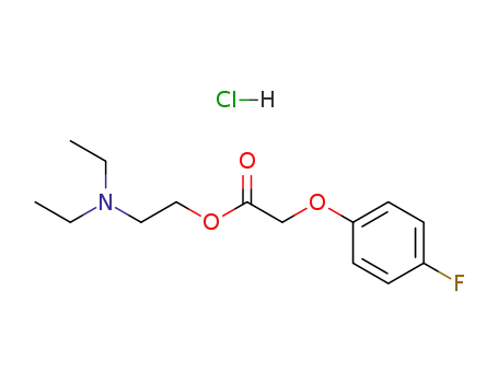 Molecular Structure of 351-69-9 (2-diethylaminoethyl 2-(4-fluorophenoxy)acetate hydrochloride)