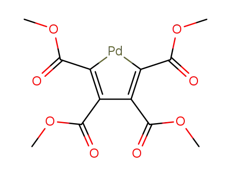 Molecular Structure of 35279-80-2 ([1,2,3,4-TETRAKIS(METHOXYCARBONYL)-1,3-BUTADIENE-1,4-DIYL]PALLADIUM)
