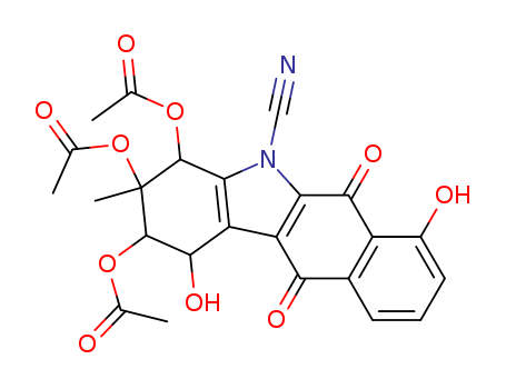 35303-12-9,kinamycin A,1H-Benzo[b]fluorene-5,10-dione,1,2,3-tris(acetyloxy)-11-diazo-2,3,4,11-tetrahydro-4,9-dihydroxy-2-methyl-,[1R-(1a,2a,3b,4a)]-; Kinamycin A
