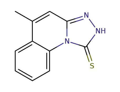 Molecular Structure of 35359-27-4 (5-METHYL-[1,2,4]TRIAZOLO[4,3-A]QUINOLINE-1-THIOL)