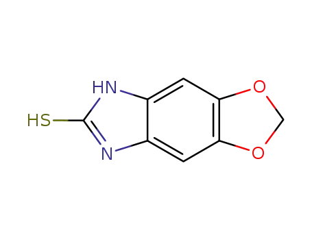Molecular Structure of 35541-25-4 (6H-1,3-Dioxolo[4,5-f]benzimidazole-6-thione,5,7-dihydro-(9CI))