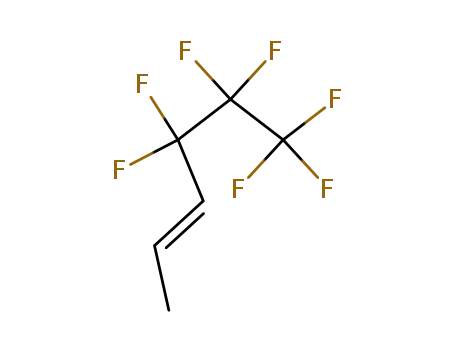 Molecular Structure of 355-95-3 (4,4,5,6,6,6-Heptafluoro-2-hexene)