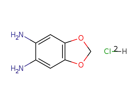 Molecular Structure of 81864-15-5 (1,3-BENZODIOXOLE-5,6-DIAMINE DIHYDROCHLORIDE)