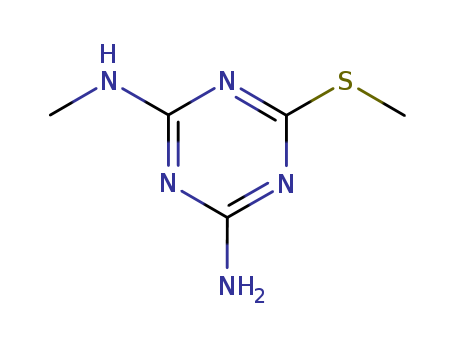 2-Methylthio-4-amino-6-methylamino-1,3,5-triazine