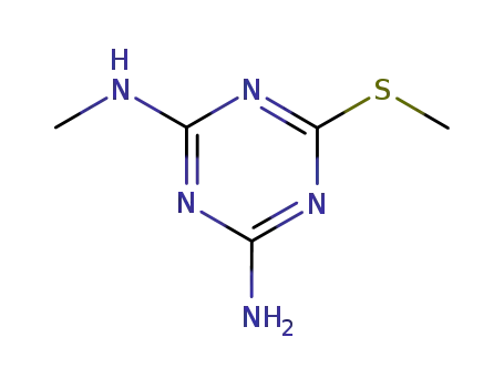 Molecular Structure of 35541-38-9 (2-Methylthio-4-amino-6-methylamino-1,3,5-triazine)
