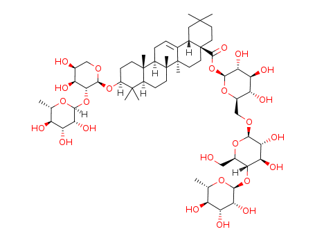 Olean-12-en-28-oicacid, 3-[[2-O-(6-deoxy-a-L-mannopyranosyl)...