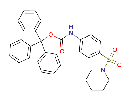Carbamic acid,[4-(1-piperidinylsulfonyl)phenyl]-, triphenylmethyl ester (9CI) cas  35819-86-4