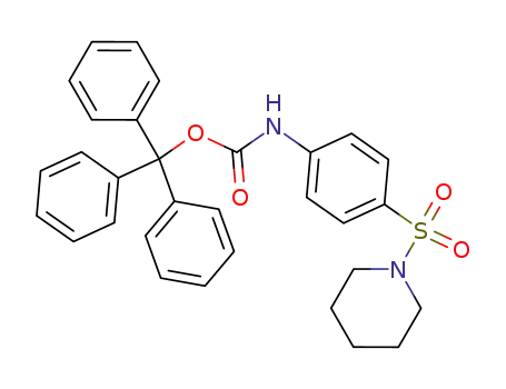 Molecular Structure of 35819-86-4 (trityl [4-(piperidin-1-ylsulfonyl)phenyl]carbamate)