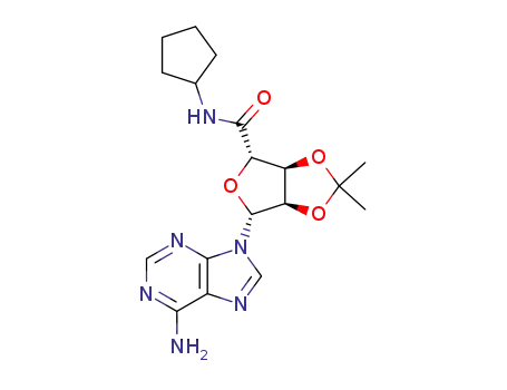 (3aS,4S,6R,6aR)-6-(6-amino-9H-purin-9-yl)-N-cyclopentyl-2,2-dimethyl tetrahydrofuro[3,4-d][1,3]dioxole-4-carboxamide