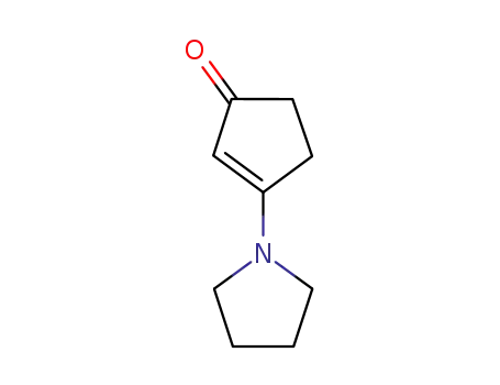 Molecular Structure of 36287-28-2 (3-(pyrrolidin-1-yl)cyclopent-2-en-1-one)