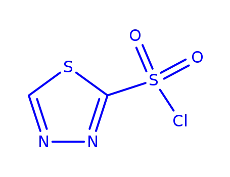 Molecular Structure of 362521-36-6 (1,3,4-THIADIAZOLE-2-SULFONYL CHLORIDE)