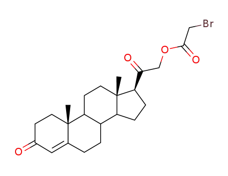 Molecular Structure of 36049-51-1 (21-bromoacetoxyprogesterone)