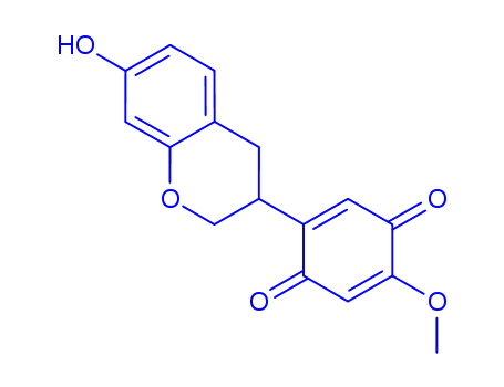 2,5-Cyclohexadiene-1,4-dione,2-[(3R)-3,4-dihydro-7-hydroxy-2H-1-benzopyran-3-yl]-5-methoxy-