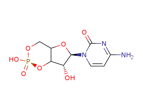 Molecular Structure of 37764-45-7 (4-amino-1-[(6R,7S)-2,7-dihydroxy-2-oxidotetrahydro-4H-furo[3,2-d][1,3,2]dioxaphosphinin-6-yl]pyrimidin-2(1H)-one)