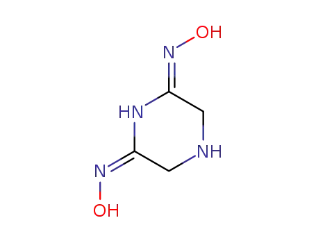 Molecular Structure of 35975-29-2 (2,6-Piperazinedione dioxime)