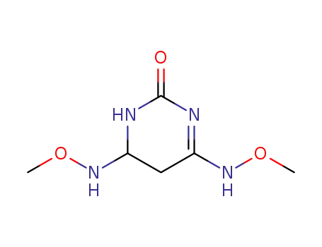 Molecular Structure of 3572-87-0 (4,6-bis(methoxyamino)-5,6-dihydropyrimidin-2(1H)-one)
