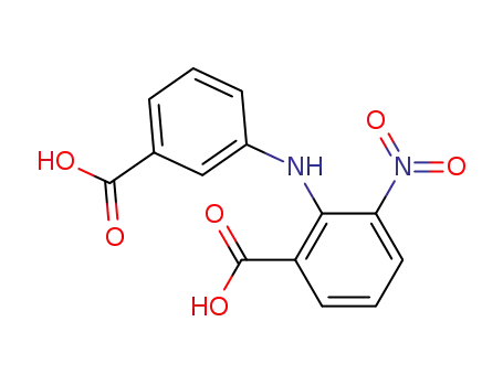 Molecular Structure of 35875-16-2 (2-[(3-carboxyphenyl)amino]-3-nitrobenzoic acid)