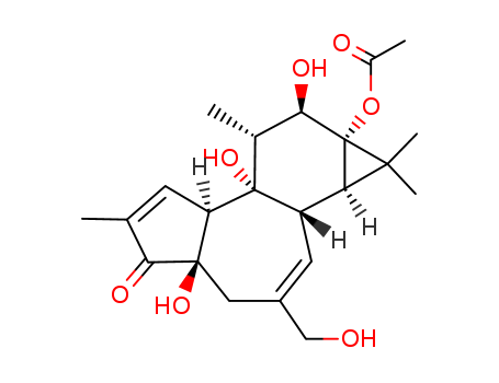 5H-Cyclopropa[3,4]benz[1,2-e]azulen-5-one,9a-(acetyloxy)-1,1a,1b,4,4a,7a,7b,8,9,9a-decahydro-4a,7b,9-trihydroxy-3-(hydroxymethyl)-1,1,6,8-tetramethyl-,(1aR,1bS,4aR,7aS,7bS,8R,9R,9aS)-