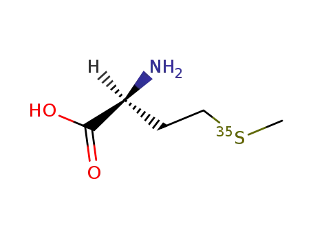 Molecular Structure of 3654-96-4 (L-[35S]METHIONINE)