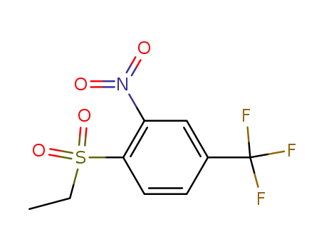 Molecular Structure of 364-00-1 (1-(ethylsulfonyl)-2-nitro-4-(trifluoromethyl)benzene)