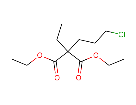 Molecular Structure of 32821-60-6 (DIETHYL 2-(3-CHLOROPROPYL)-2-ETHYLMALONATE)