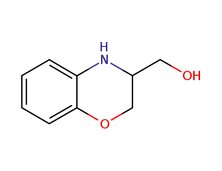 Molecular Structure of 36884-17-0 ((3,4-DIHYDRO-2H-BENZO[1,4]OXAZIN-3-YL)-METHANOL)